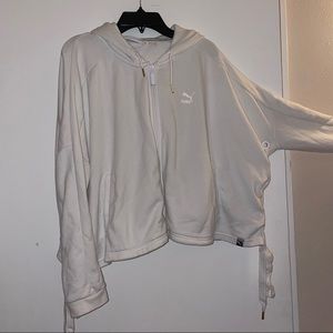 PUMA SIZE S WHITE JACKET GOOD CONDITION